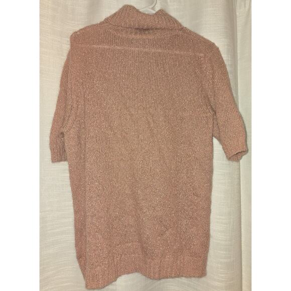 Piazza Sempione Pink And Gold Short Sleeve Shirt Made In Italy - Picture 4 of 6